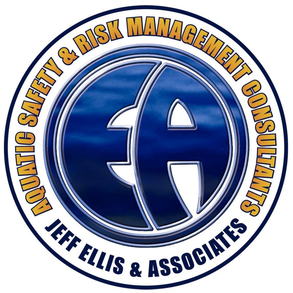 Jeff Ellis & Associates logo, featuring the letters EA in blue within a circle, surrounded by text: AQUATIC SAFETY & RISK MANAGEMENT CONSULTANTS.